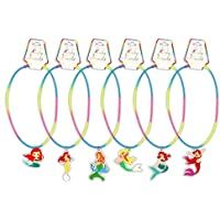 Los mejores  - DISOK - Collar Sirenita para niñas. Detalles de bisutería para comuniones- Fiestas y cumpleaños. Collares
